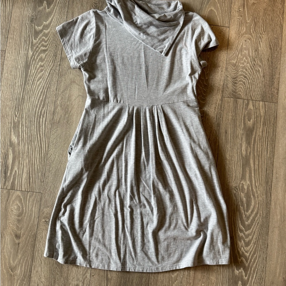 Gray Jersey Knit Women's Dress